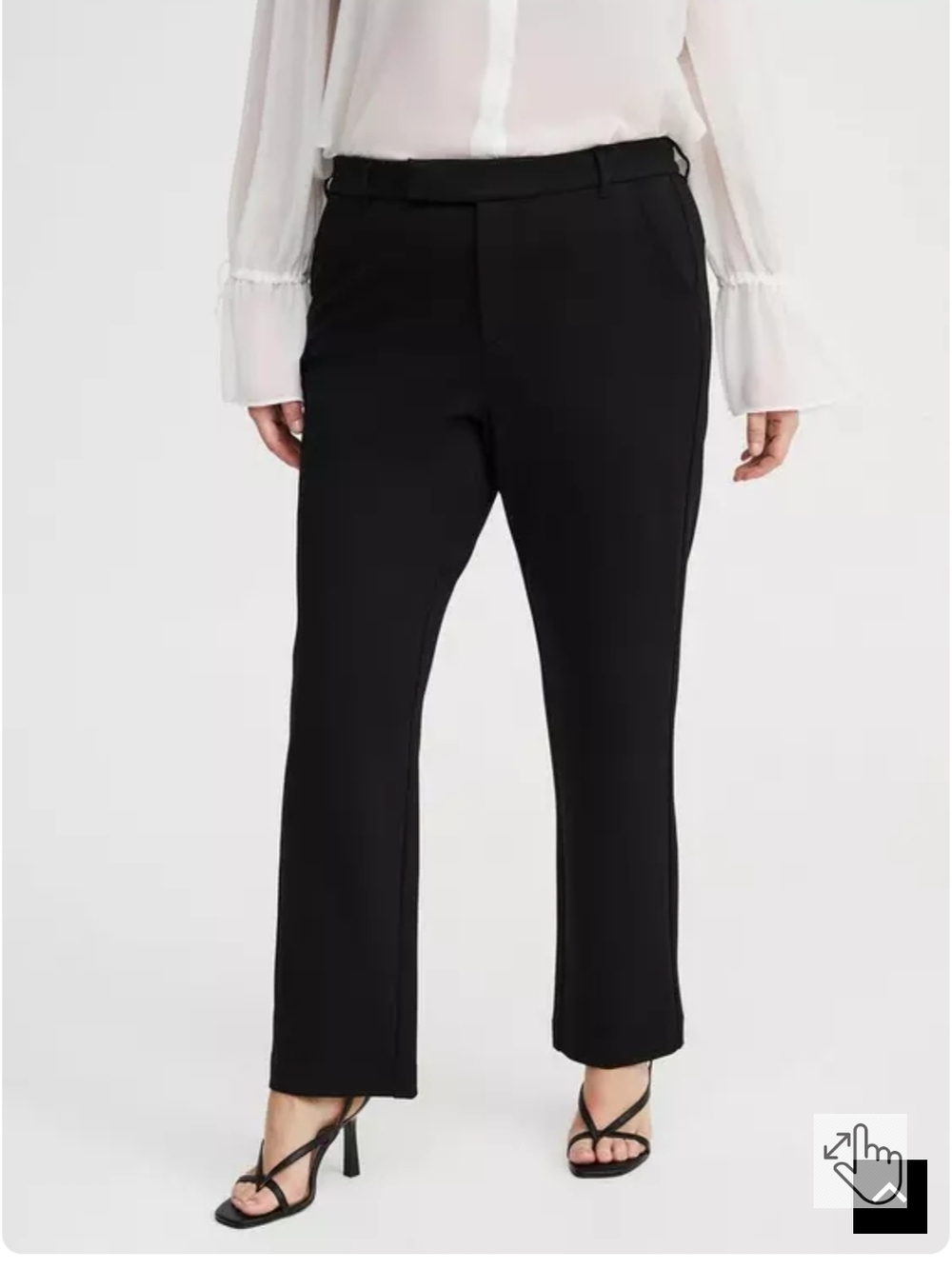 Studio By Torrid Black Straight-Leg Dress Trousers